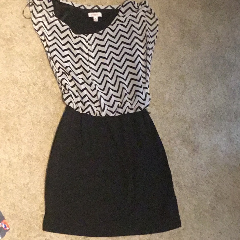 Black and white dress
